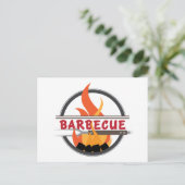 Carte Postale Logo Barbecue (Debout devant)