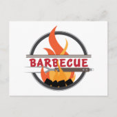 Carte Postale Logo Barbecue (Devant)