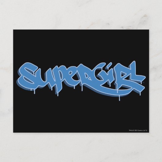 Carte Postale Logo bleu de Supergirl (Devant)