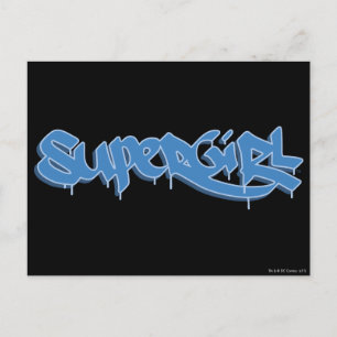 Carte Postale Logo bleu de Supergirl