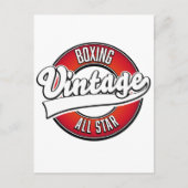 Carte Postale Logo Boxe Vintage All star (Devant)