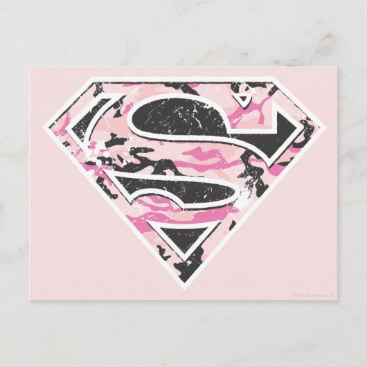 Carte Postale Logo Camouflage Supergirl (Devant)