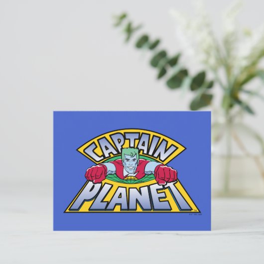 Carte Postale Logo Captain Planet (Debout devant)