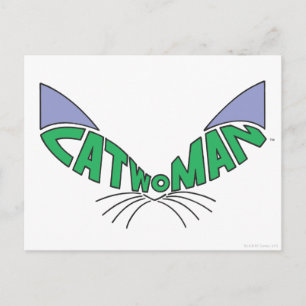 Carte Postale Logo Catwoman Green