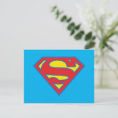 Carte Postale Logo Classique de Supergirl avec Contour Bleu (Debout devant)