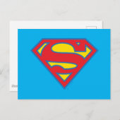 Carte Postale Logo Classique de Supergirl avec Contour Bleu (Devant / Derrière)