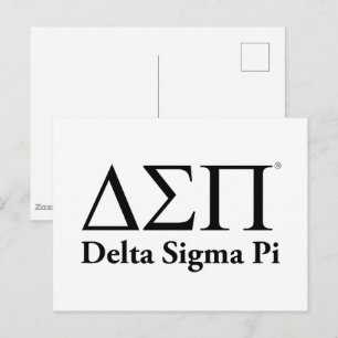 Carte Postale Logo Classique Delta Sigma Pi