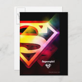 Carte Postale Logo couleur supergirl (Devant / Derrière)
