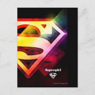 Carte Postale Logo couleur supergirl