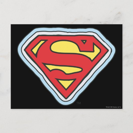 Carte Postale Logo de bande dessinée Supergirl (Devant)