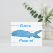 Carte Postale logo de blue fish gone (Debout devant)