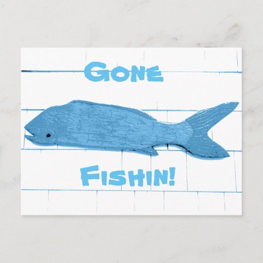 Carte Postale logo de blue fish gone (Devant)