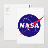 Carte Postale Logo de boulette de viande de la NASA (Devant / Derrière)