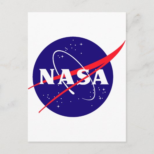 Carte Postale Logo de boulette de viande de la NASA (Devant)