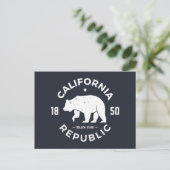 Carte Postale Logo de Californie | L'État d'or (Debout devant)