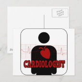 CARTE POSTALE LOGO DE CARDIOLOGUE (Devant / Derrière)