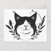 Carte Postale Logo de compagnie animale illustré (Devant)