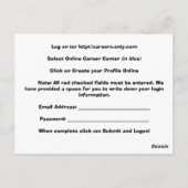 Carte Postale Logo de Coventry (Dos)