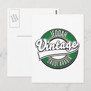 Carte Postale logo de Djeddah en Arabie saoudite