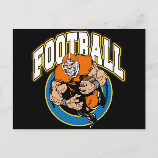 Carte Postale Logo de football (Devant)