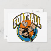 Carte Postale Logo de football (Devant / Derrière)