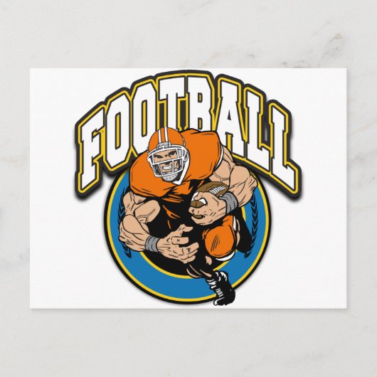 Carte Postale Logo de football (Devant)