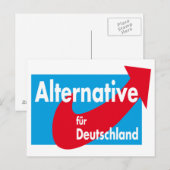 Carte Postale Logo de fourrure alternative Deutschland (Devant / Derrière)