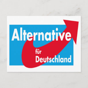 Carte Postale Logo de fourrure alternative Deutschland