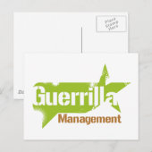 Carte Postale Logo de gestion de la guérilla 2 (Devant / Derrière)