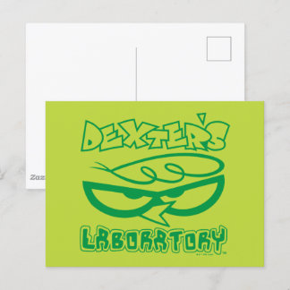 Carte Postale Logo de la face de laboratoire de Dexter