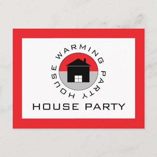 Carte Postale Logo de la Maison Rouge, Invitation de la Fête du  (Devant)