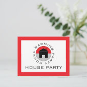 Carte Postale Logo de la Maison Rouge, Invitation de la Fête du  (Debout devant)