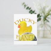 Carte Postale Logo de la planète Ducky (Debout devant)