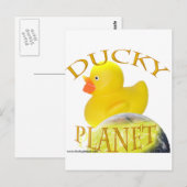 Carte Postale Logo de la planète Ducky (Devant / Derrière)