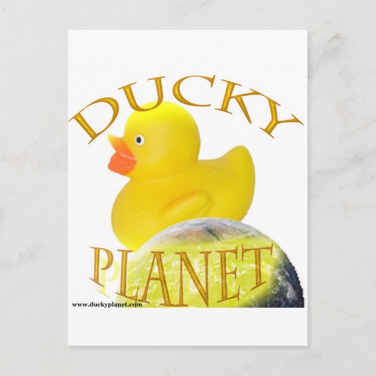 Carte Postale Logo de la planète Ducky (Devant)