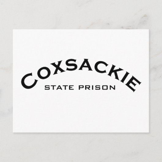 Carte Postale Logo de la prison d'État de Coxsackie (Devant)