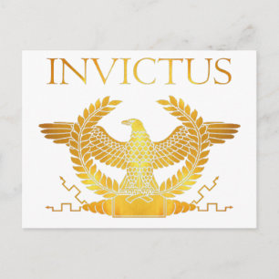 Carte Postale logo de l'aigle royal invictus