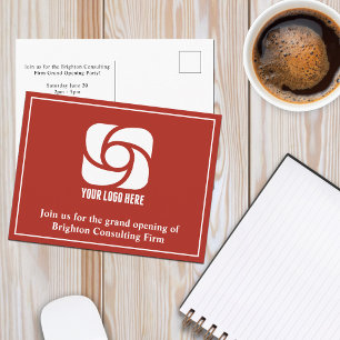 Carte Postale Logo de l'entreprise de publicité Red Company