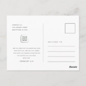 Carte Postale Logo de l'entreprise Photo de Noël d'entreprise Xm (Dos)