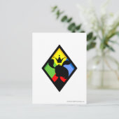 Carte Postale Logo de l'équipe Roo Island (Debout devant)