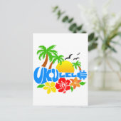 Carte Postale Logo de l'île d'Ukulele (Debout devant)