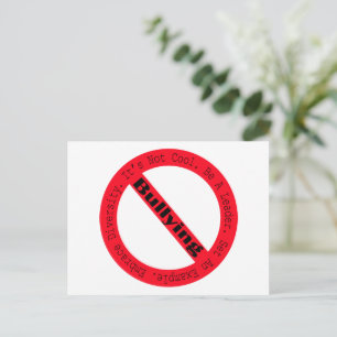 Carte Postale Logo de lutte contre l'intimidation par Shirley Ta