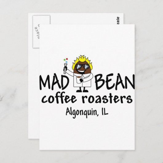 Carte Postale Logo de Mad Bean (Devant / Derrière)