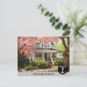 Carte Postale Logo de marketing immobilier juste vendu (Debout devant)