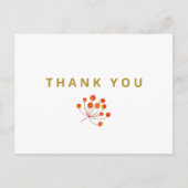 Carte Postale Logo de marque d'entreprise personnalisé Merci (Devant)