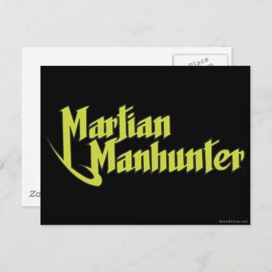 Carte Postale Logo de Martian Manhunter (Devant / Derrière)