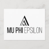 Carte Postale Logo de Mu Phi Epsilon (Devant)