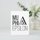 Carte Postale Logo de Mu Phi Epsilon (Debout devant)