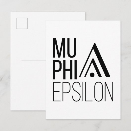 Carte Postale Logo de Mu Phi Epsilon (Devant / Derrière)