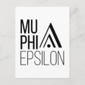 Carte Postale Logo de Mu Phi Epsilon (Devant)